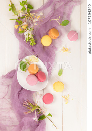 French sweet macarons French sweet macarons 107194240