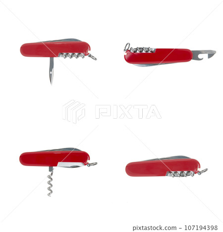 Set of four swiss army knifes Set of four swiss army knifes 107194398