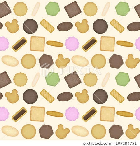 Cookie seamless pattern ③ Cookie seamless pattern ③ 107194751