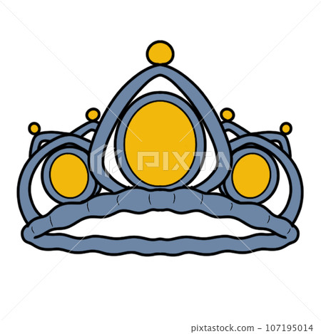 The illustration of a crown The illustration of a crown 107195014