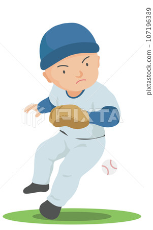 棒球守野員接球 棒球守野員接球 107196389