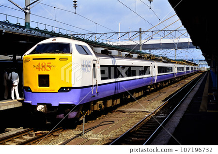 2002 485 series 3000 series limited express Hatsukari 8 cars 2002 485 series 3000 series limited express Hatsukari 8 cars 107196732