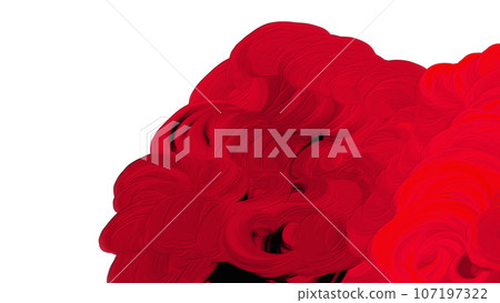 Picture book-like material of rising clouds (red) Picture book-like material of rising clouds (red) 107197322