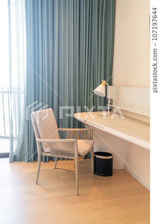 chair with desk - working space at home 107197644