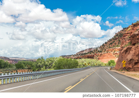 Beautifil Highway in Utah landscape in the USA Beautifil Highway in Utah landscape in the USA 107198777