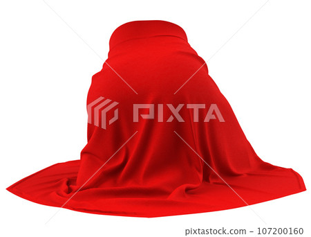 3D Red skirt in sit pose 107200160