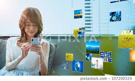 Female video distribution service for watching videos on smartphones Female video distribution service for watching videos on smartphones 107200329