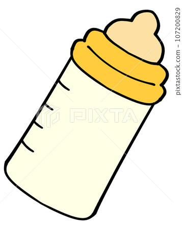 Illustration material of milk in a baby bottle Illustration material of milk in a baby bottle 107200829