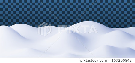 3D Winter Landscape with Snowdrifts 3D Winter Landscape with Snowdrifts 107200842