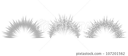 Semicircle sound wave. Audio music equalizer. Round circular icons set. Spectrum radial pattern and frequency frame. Vector design Semicircle sound wave. Audio music equalizer. Round circular icons set. Spectrum radial pattern and frequency frame. Vector design 107201562