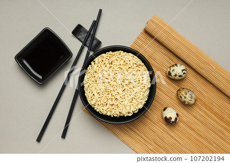 Concept of tasty fast food - instant noodles Concept of tasty fast food - instant noodles 107202194