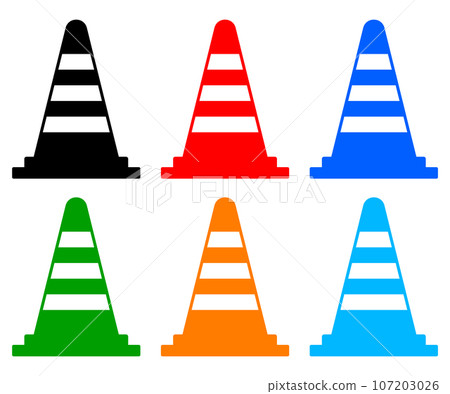 色錐（三角錐）6種色差匯總 107203026
