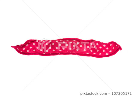 Hair Roller Best Flexible Foam And Sponge Hair Curlers. Pink hair curlers on a white background 107205171