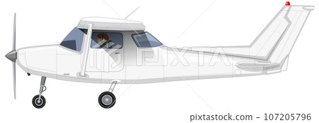 Single Engine Light Aircraft Vector 107205796