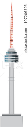 N Seoul Tower or Namsan Tower Vector 107206393