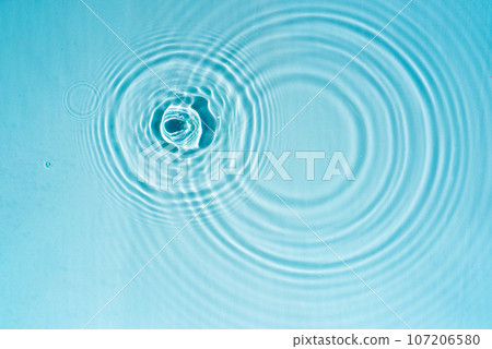 Water fractal, circles on a transparent water background 107206580