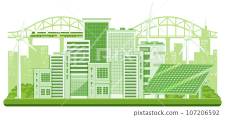 Green energy vector concept 107206592