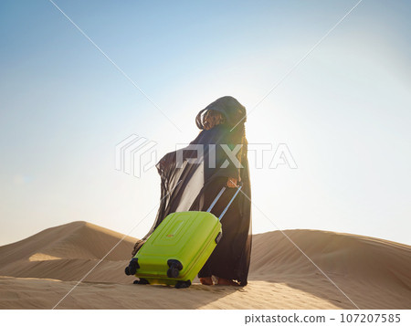 Concept and idea of travel to the United Arab Emirates Concept and idea of travel to the United Arab Emirates 107207585