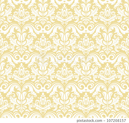 Classic Seamless Fine Pattern With Arabesques 107208157