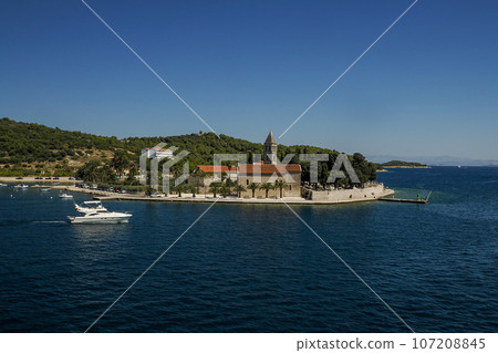 vis island croatia view from the ferry vis island croatia view from the ferry 107208845
