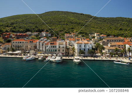 vis island croatia view from the ferry vis island croatia view from the ferry 107208846