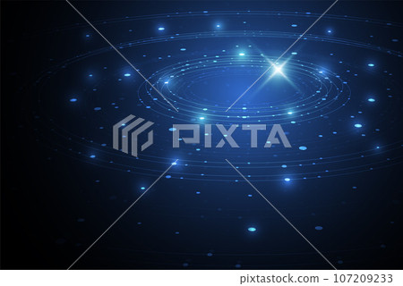 Technology fiber optics lights abstract background. Vector illustration Technology fiber optics lights abstract background. Vector illustration 107209233
