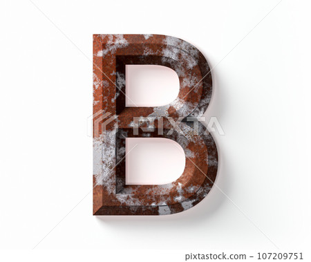 Letters made of rusty metal Letters made of rusty metal 107209751