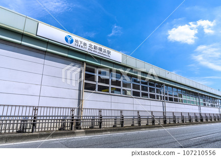 Tokyo cityscape in Japan View of subway Kitashin-Yokohama Station etc. 107210556