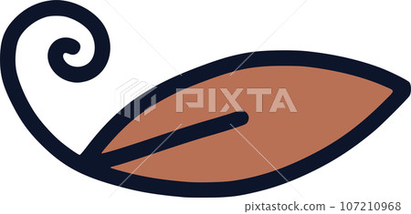 Brown leaf  107210968