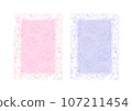 Transparent line drawing frame of roses 107211454