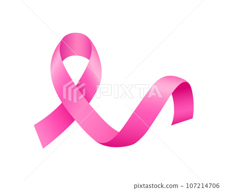 Pink ribbon symbol. Breast cancer awareness month campaign.  107214706