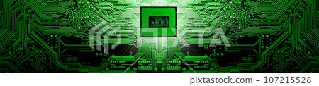 Processor on circuit motherboard background Processor on circuit motherboard background 107215528