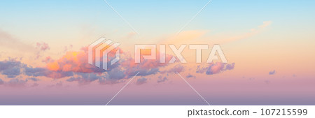 Beautiful sky with a cloud 107215599