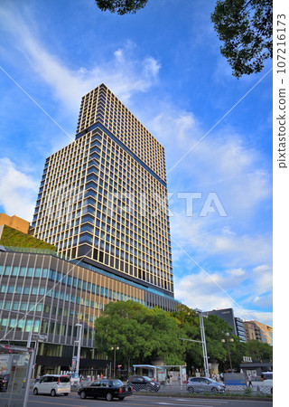 [Aichi Prefecture] Nagoya cityscape, Sakae, Naka Ward, Hirokoji Street and Chunichi Building 107216173