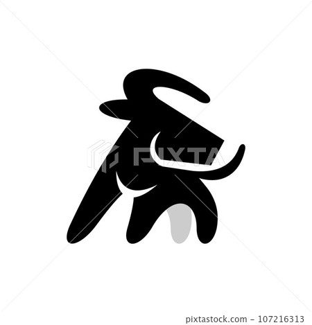 Animal bull power modern simple logo Animal bull power modern simple logo 107216313