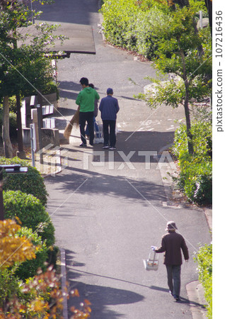 Town cleaning Town cleaning 107216436