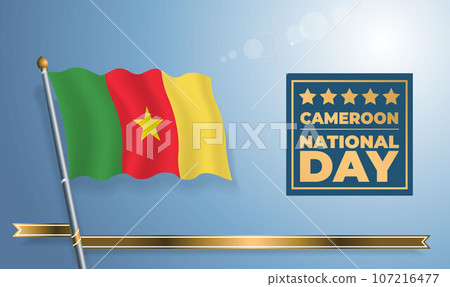 Cameroon National Day, celebration template banner Cameroon National Day, celebration template banner 107216477