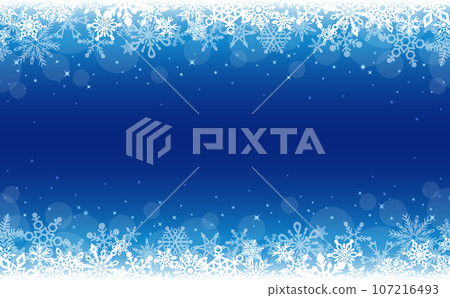 Delicate snowflake frame_blue_horizontal 1 107216493