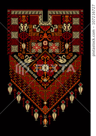 Tatreez ornament template 11 Tatreez ornament template 11 107216727