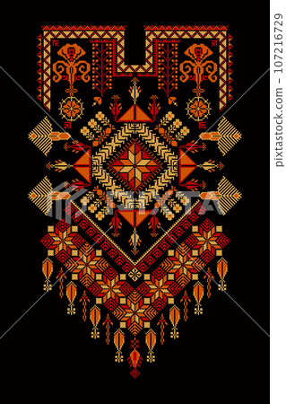 Tatreez ornament template 13 Tatreez ornament template 13 107216729