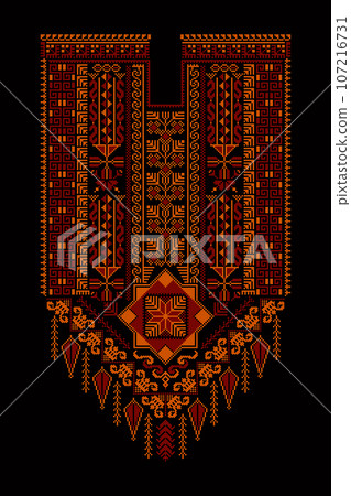 Tatreez ornament template 12 Tatreez ornament template 12 107216731