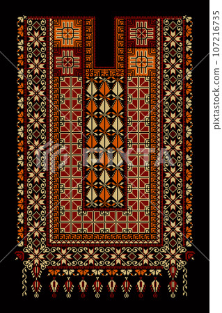 Tatreez ornament template 17 Tatreez ornament template 17 107216735