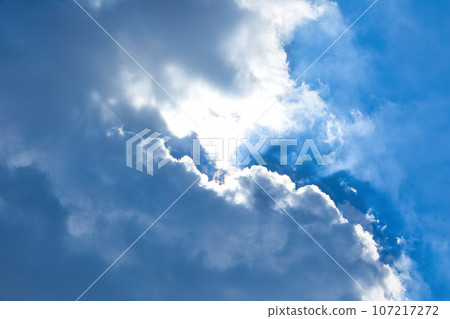 Refreshing blue summer sky and clouds 107217272