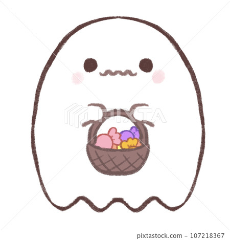 ghost holding candy ghost holding candy 107218367