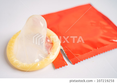 Birth control condom, contraception health and medicine. Birth control condom, contraception health and medicine. 107219258