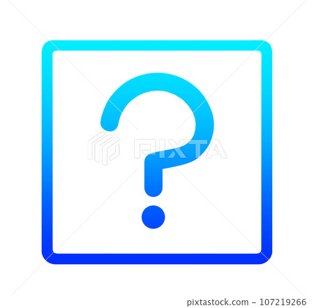 Blue gradation Hatena mark Blue gradation Hatena mark 107219266