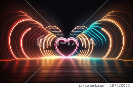 neon light digital art neon light digital art 107220933