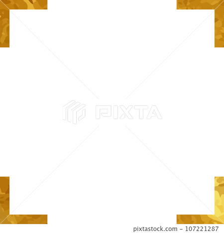 Gold leaf geometric frame | Paper texture | Luxury modern design 107221287