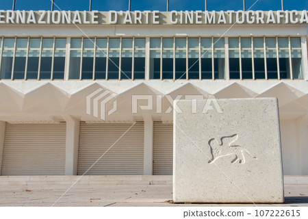 Closed Movie Theater of the Biennale Film Festival, Lido Island in Venice 107222615