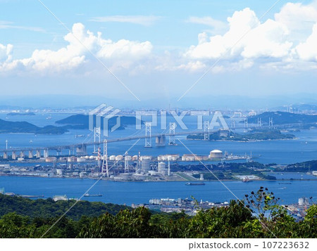 從坂出市木山眺望瀨戶內海【香川縣坂出市】4 107223632